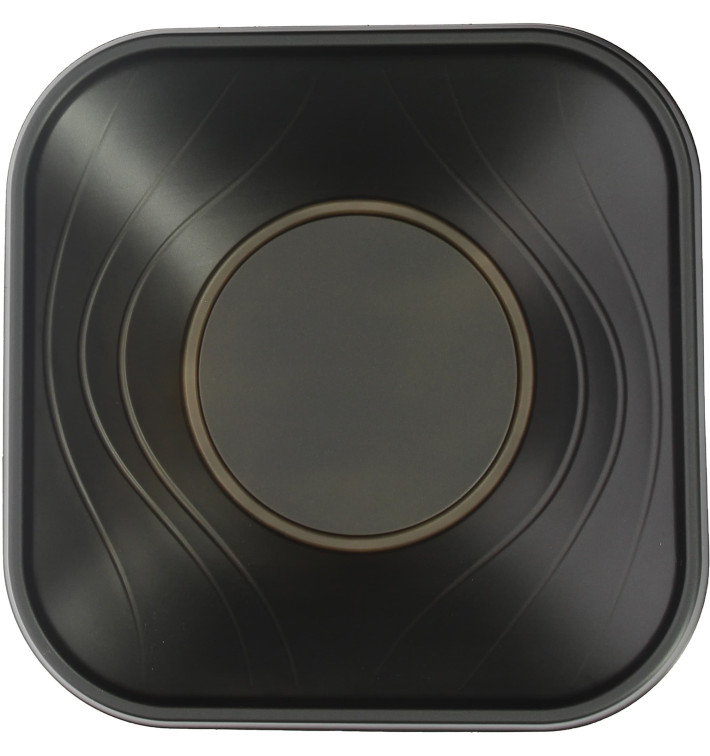Bol de Plastico PP "X-Table" Cuadrado Negro 180x180mm (8 Uds) Bol de Plastico PP "X-Table" Cuadrado Negro 180x180mm (8 Uds)