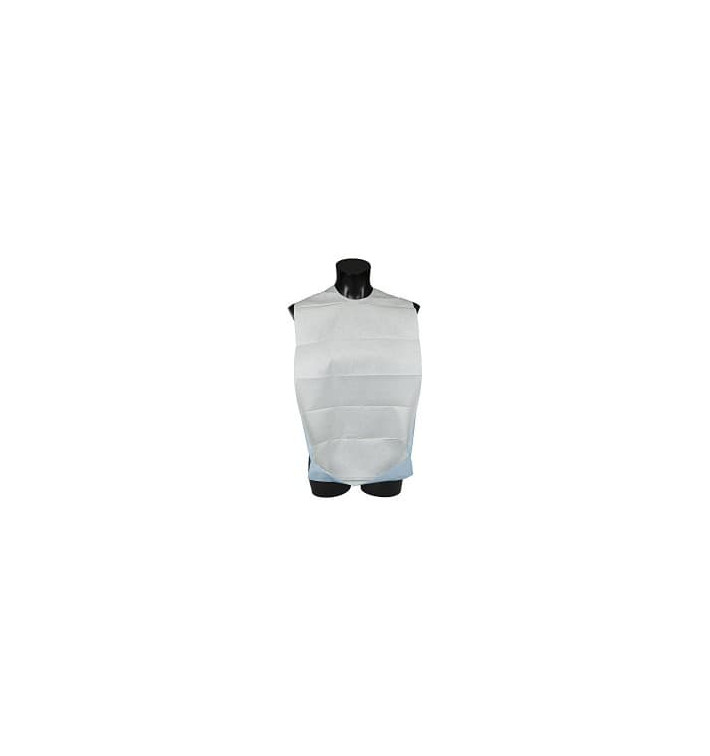 Babero Adulto con Bolsillo Blanco Económico 36x65cm (125 Uds) Babero Adulto con Bolsillo Blanco Económico 36x65cm (125 Uds)