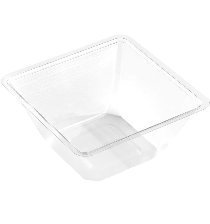 Bol mini de Plástico PET 250ml 90x90x60mm (50 Uds) Bol mini de Plástico PET 250ml 90x90x60mm (50 Uds)