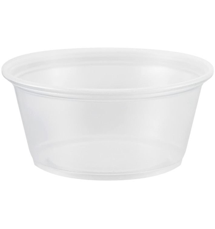 Tarrina de Plastico PP para Salsas 100ml Ø73mm (125 Uds) Tarrina de Plastico PP para Salsas 100ml Ø73mm (125 Uds)