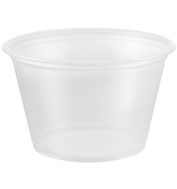 Tarrina de Plastico PP para Salsas 120ml Ø73mm (125 Uds) Tarrina de Plastico PP para Salsas 120ml Ø73mm (125 Uds)