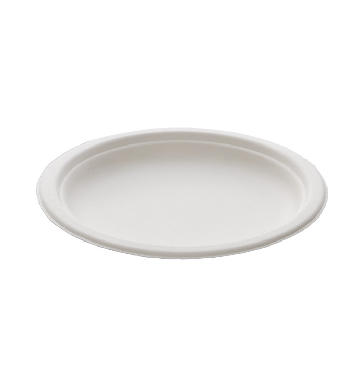 Plato Caña de Azucar Blanco Ø180mm (25 Uds) Plato Caña de Azucar Blanco Ø180mm (25 Uds)