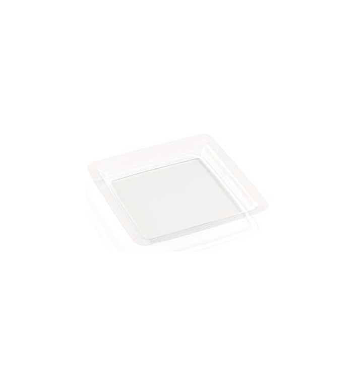 Plato Plastico Extra Rigido Transparente 18x18cm (6 Uds)