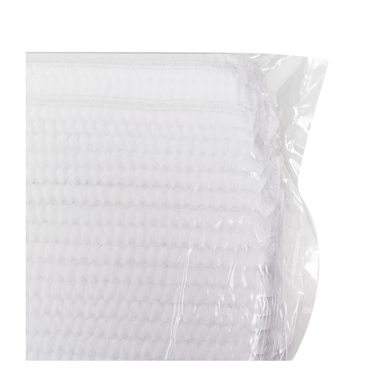 Gorros de Polipropileno Acordeon Blanco 100 Uds. Gorros de Polipropileno Acordeon Blanco 100 Uds.