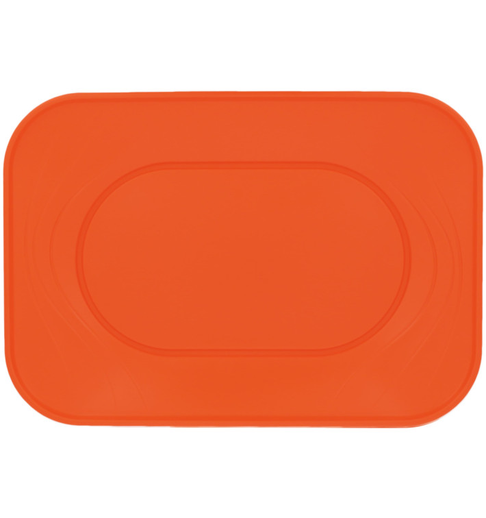 Bandeja de Plastico PP "X-Table" Naranja 330x230mm (2 Uds) Bandeja de Plastico PP "X-Table" Naranja 330x230mm (2 Uds)