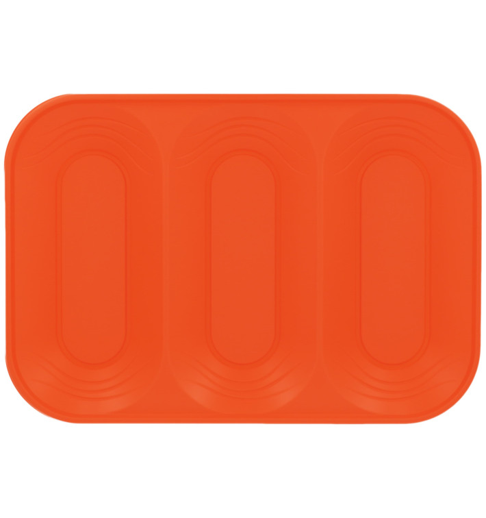Bandeja de Plastico PP "X-Table" 3C Naranja 330x230mm (2 Uds) Bandeja de Plastico PP "X-Table" 3C Naranja 330x230mm (2 Uds)