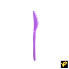 Cuchillo de Plastico Easy PS Rosa Perlado 185mm (20 Uds)