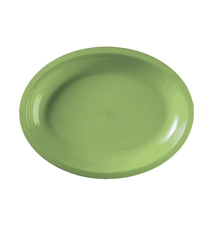 Bandeja Ovalada Verde Lima Round PP 255x190mm (50 Uds) Bandeja Ovalada Verde Lima Round PP 255x190mm (50 Uds)