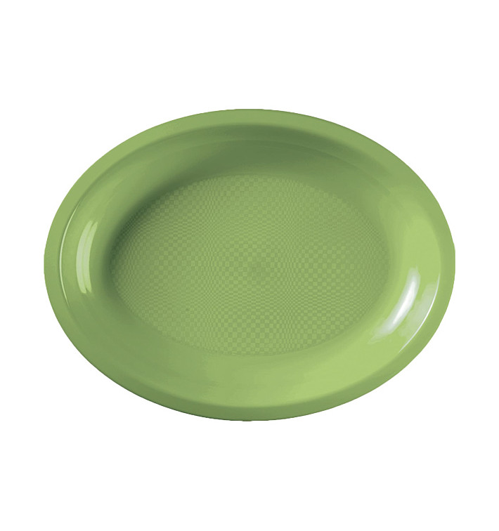Bandeja Ovalada Verde Lima Round PP 315x220mm (25 Uds) Bandeja Ovalada Verde Lima Round PP 315x220mm (25 Uds)