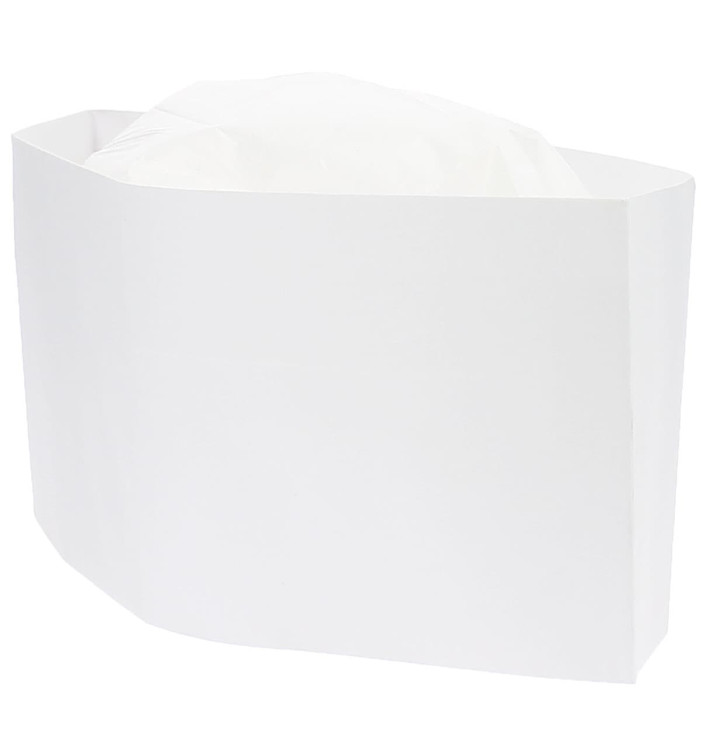 Gorro Cocinero Barco Papel Blanco (100 Uds) Gorro Cocinero Barco Papel Blanco (100 Uds)