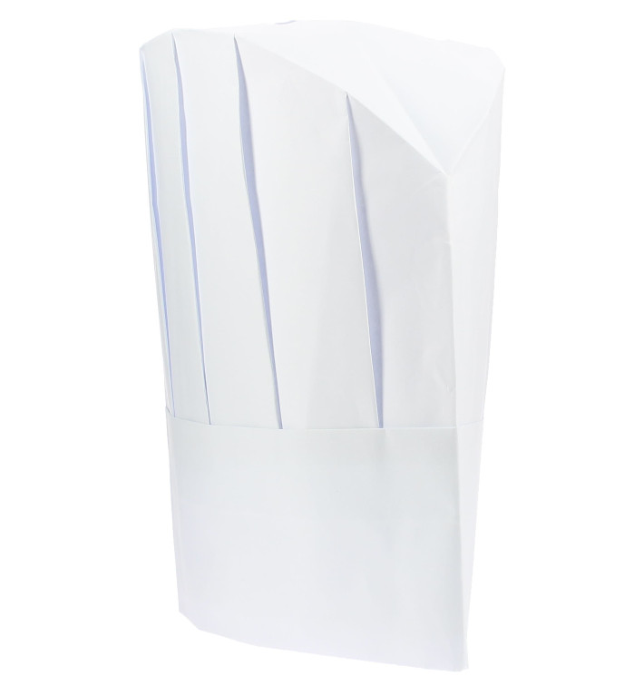 Gorro Cocinero Continental Papel Blanco (10 Uds) Gorro Cocinero Continental Papel Blanco (10 Uds)