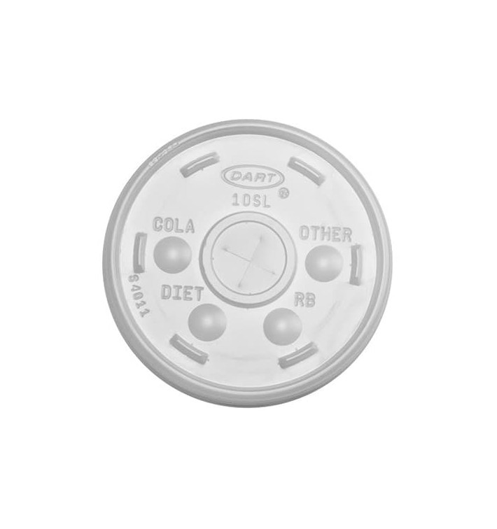 Tapa de Plástico PS Cruz para Vaso FOAM Ø9,4cm (100 Uds) Tapa de Plástico PS Cruz para Vaso FOAM Ø9,4cm (100 Uds)