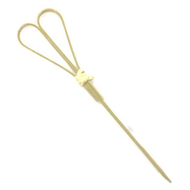Pinchos de Bambu Decorados Corazón 120 mm (100 Uds)
