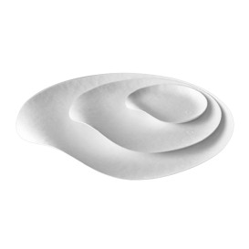 Plato Wasara Blanco Biodegradable Maru M (50 Uds)