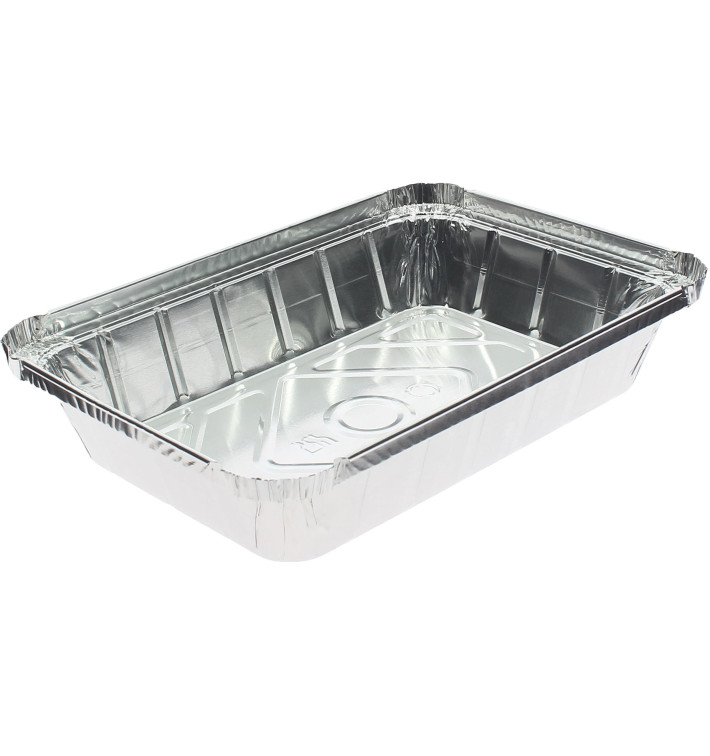 Bandeja Aluminio 9C. 890ml 225x155x36mm (100 Uds) Bandeja Aluminio 9C. 890ml 225x155x36mm (100 Uds)