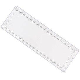 Bandeja de Plastico Rectangular Transparente 4,6x13cm (50 Uds)
