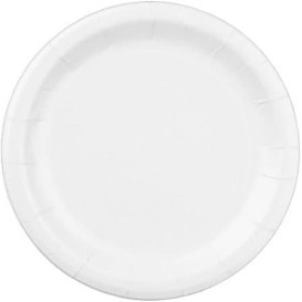 Plato de Papel Blanco 22 cm (100 Uds)