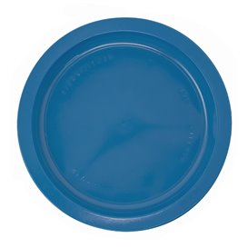 Plato de Plastico PS Llano Azul Oscuro Ø170mm (50 Uds)