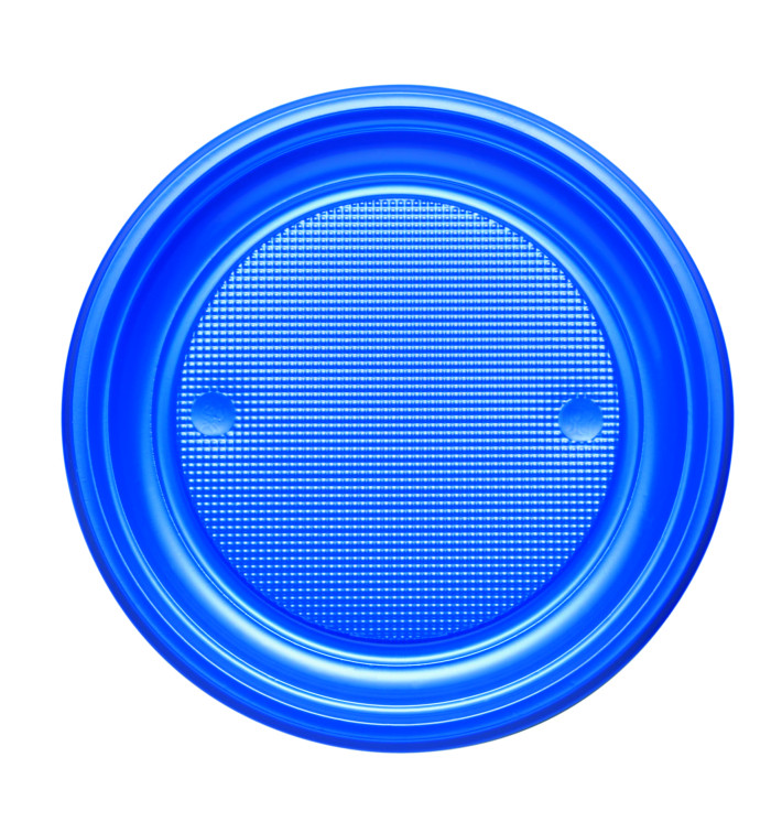 Plato de Plastico PS Llano Azul Oscuro Ø170mm (50 Uds) Plato de Plastico PS Llano Azul Oscuro Ø170mm (50 Uds)