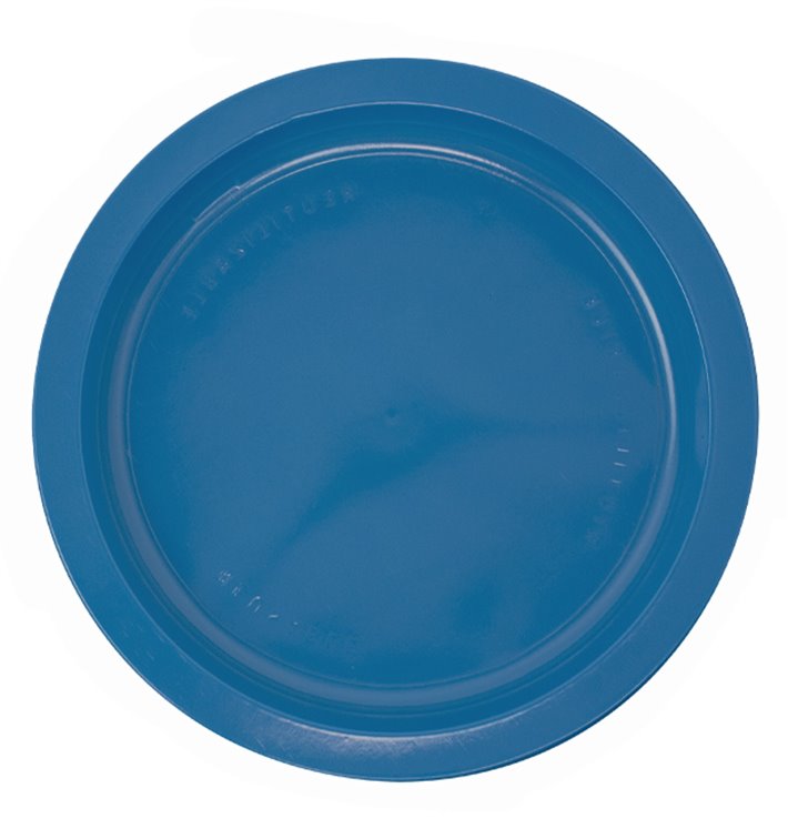 Plato de Plastico PS Llano Azul Oscuro Ø170mm (50 Uds)