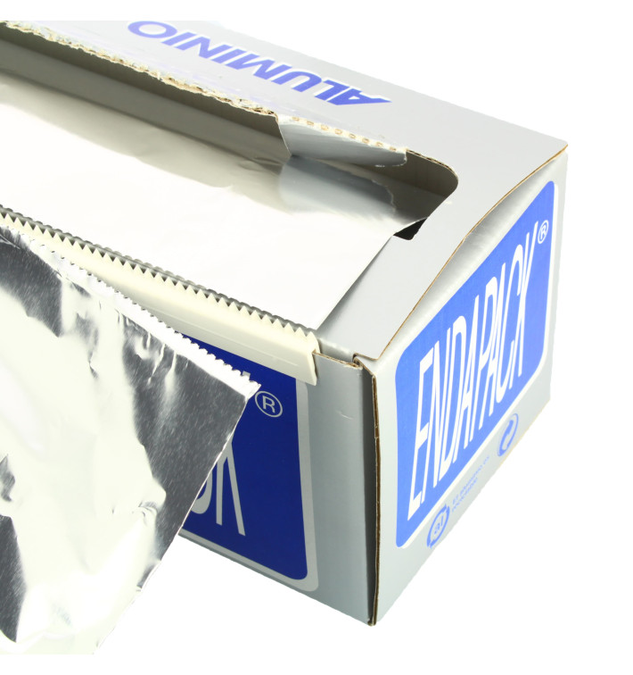 Bobina de Aluminio 40cm x 300m 4Kg en Dispensador (1 Ud) Bobina de Aluminio 40cm x 300m 4Kg en Dispensador (1 Ud)