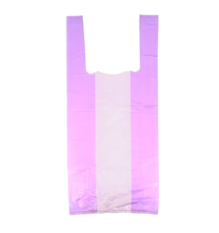 Bolsa Plastico Camiseta 35x50cm Lila (200 Unidades) Bolsa Plastico Camiseta 35x50cm Lila (200 Unidades)