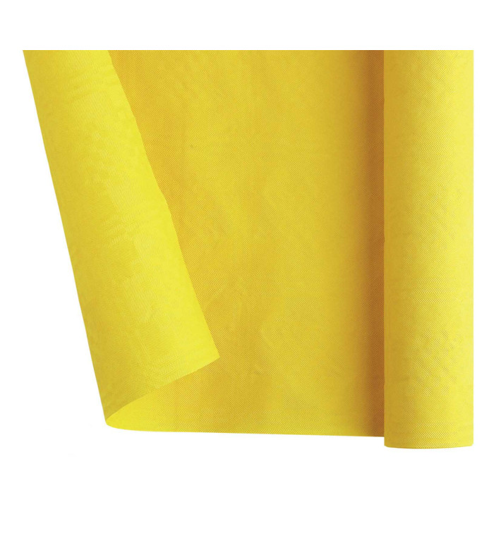 Mantel de Papel Rollo Amarillo 1,2x7m (1 Ud)