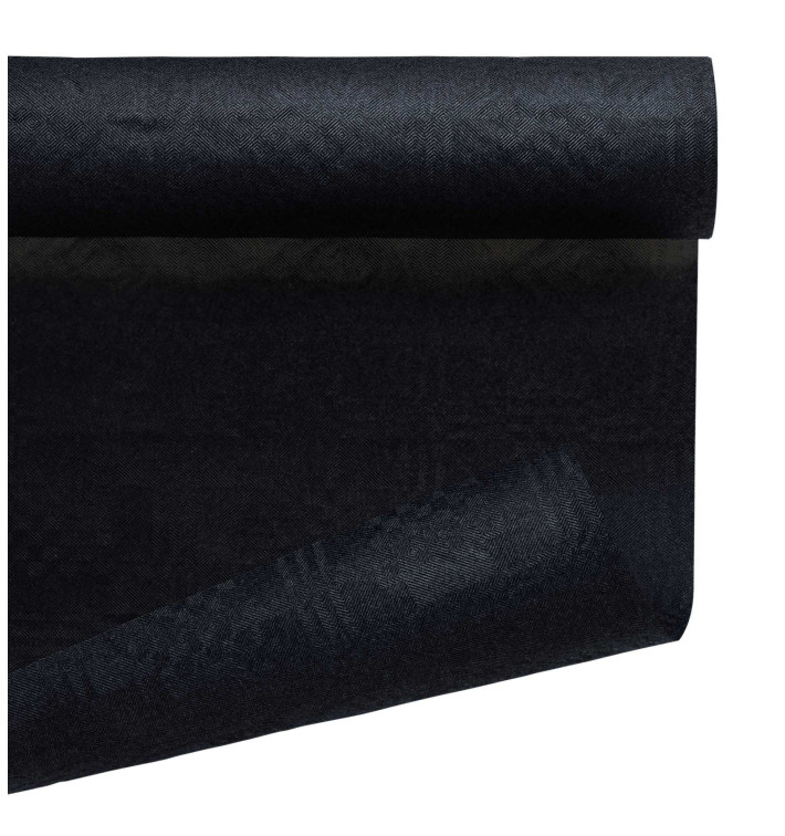 Mantel de Papel Rollo Negro 1,2x7m (1 Ud) Mantel de Papel Rollo Negro 1,2x7m (1 Ud)