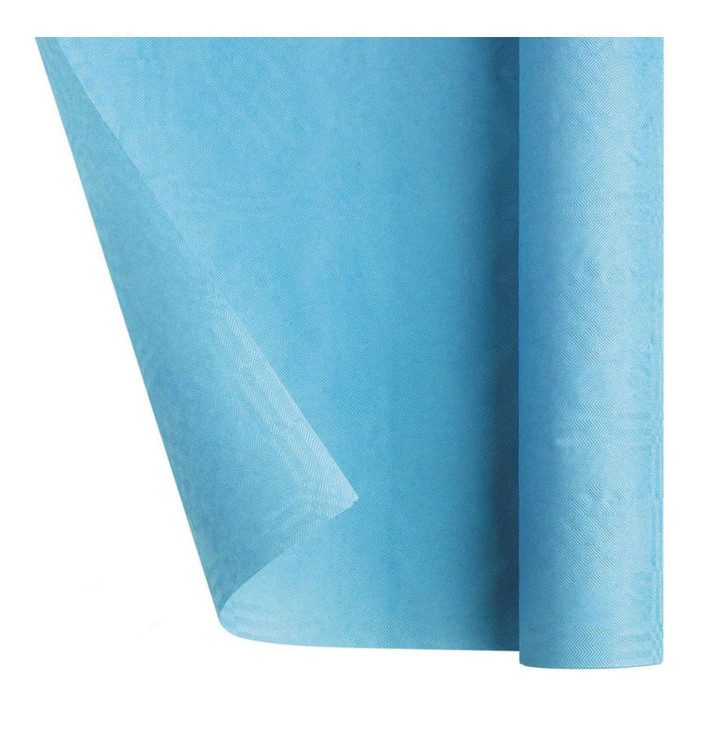 Mantel de Papel Rollo Azul Claro 1,2x7m (1 Ud) Mantel de Papel Rollo Azul Claro 1,2x7m (1 Ud)