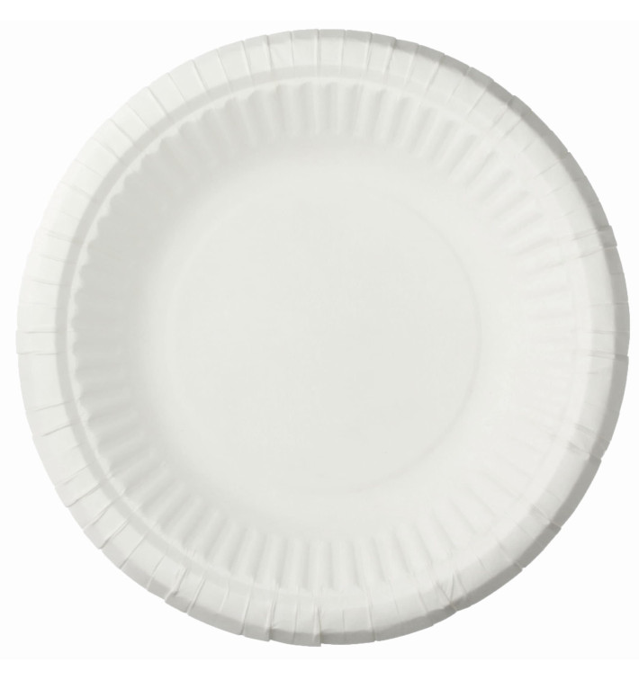 Plato Hondo de Papel Blanco Ø19cm (50 Uds) Plato Hondo de Papel Blanco Ø19cm (50 Uds)