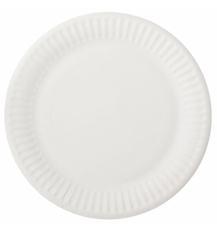 Plato de Papel Blanco Ø15 cm (100 Uds)