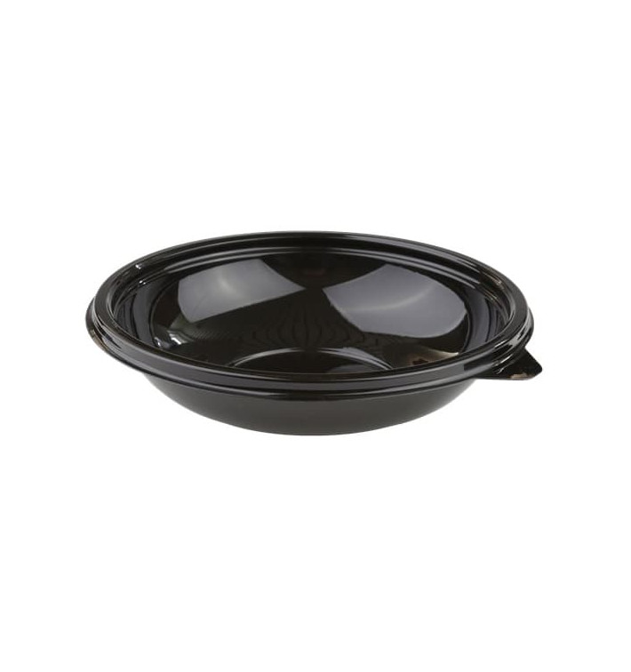 Bol de Plástico Negro PET 500ml Ø140mm (50 Uds) Bol de Plástico Negro PET 500ml Ø140mm (50 Uds)
