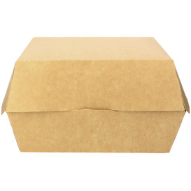 Caja Kraft para Hamburguesa Mega 14x14x4,5 cm (250 Uds)