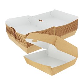 Caja Kraft para Hamburguesa Gigante 18,6x14,6x4cm (200 Uds)
