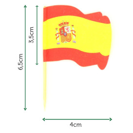 Pinchos Banderita "España" 65mm (14.400 Uds)