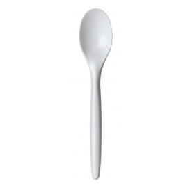 Cucharilla Plastico Luxury Blanca 123 mm (100 Uds)