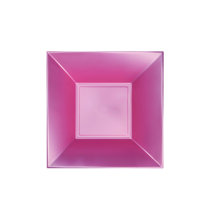 Plato de Plastico Hondo Rosa Nice Pearl PP 180mm (25 Uds) Plato de Plastico Hondo Rosa Nice Pearl PP 180mm (25 Uds)