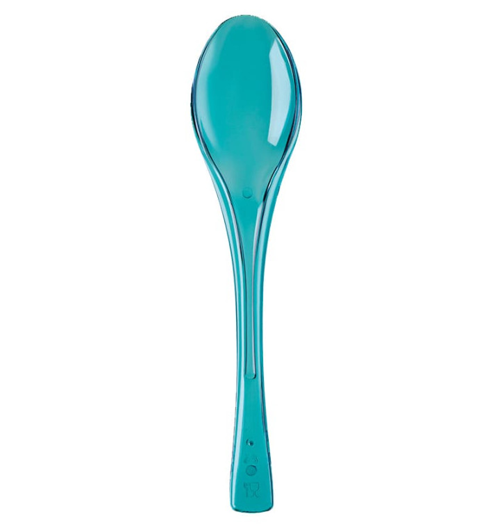 Cuchara de Plastico Fly Turquesa Transp.145mm (50 Uds) Cuchara de Plastico Fly Turquesa Transp.145mm (50 Uds)