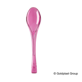 Cuchara de Plastico Fly Fucsia Transp. 145mm (50 Uds)