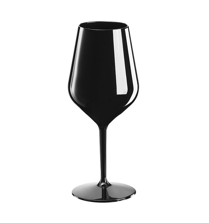 Copa Reutilizable para Vino Tritan Negro 470ml (1 Ud) Copa Reutilizable para Vino Tritan Negro 470ml (1 Ud)
