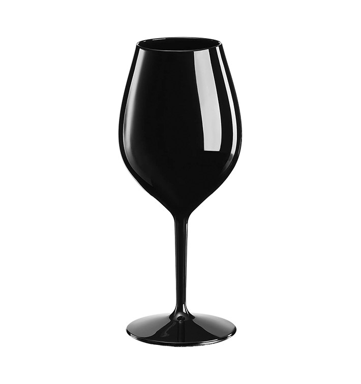 Copa Reutilizable para Vino Tritan Negro 510ml (1 Ud) Copa Reutilizable para Vino Tritan Negro 510ml (1 Ud)