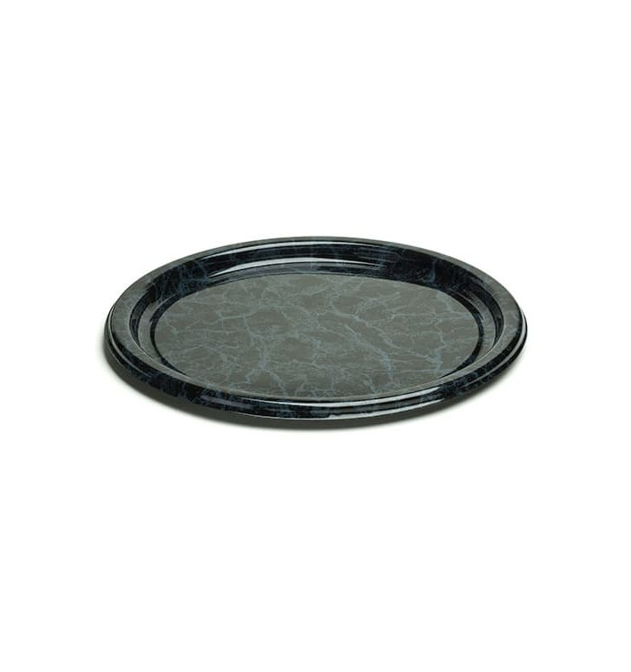 Plato de Plastico Redondo Mármol 18 cm (25 Uds)