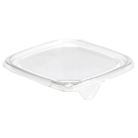 Tapa Plana Plástico para Bol PET 12x12cm (50 Uds)