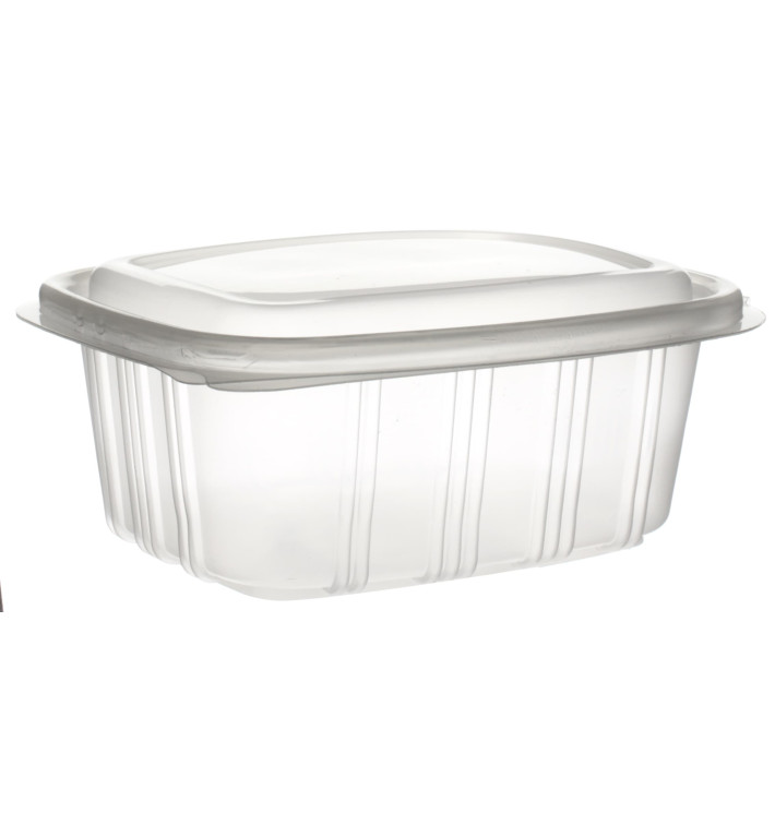 Tarrina Tapa Alta Bisagra PP 500ml (50 Uds) Tarrina Tapa Alta Bisagra PP 500ml (50 Uds)