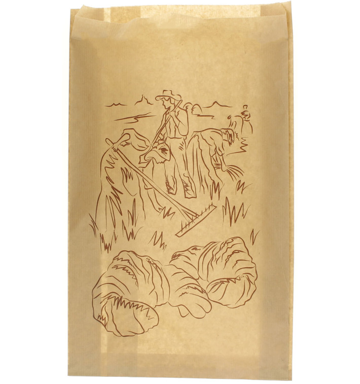 Bolsa de Papel "Siega" Kraft 22+7x36cm (250 Unidades) Bolsa de Papel "Siega" Kraft 22+7x36cm (250 Unidades)