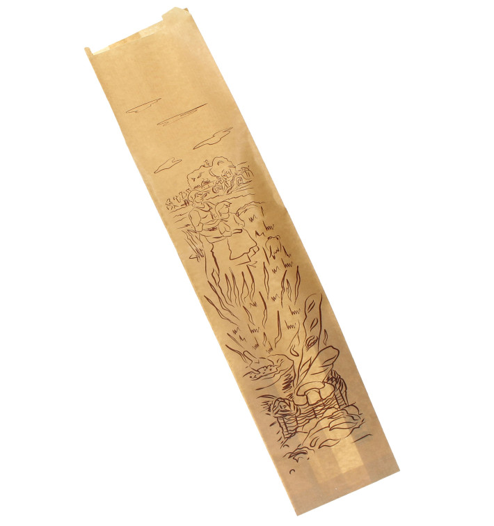 Bolsa de Papel "Siega" Kraft 12+6x58cm (250 Unidades)