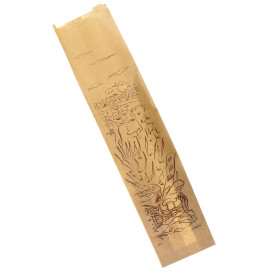 Bolsa de Papel "Siega" Kraft 12+9x58cm (250 Unidades)