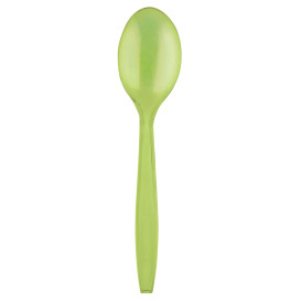 Cuchara de Plastico PS Premium Verde Lima 190mm (50 Uds)