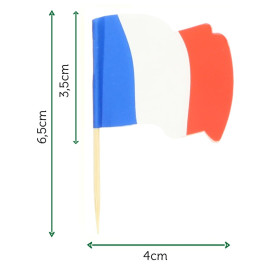Pinchos Banderita "Francia" 65mm (14.400 Uds)