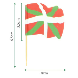 Pinchos Banderita "Euskadi" 65mm (14.400 Uds)